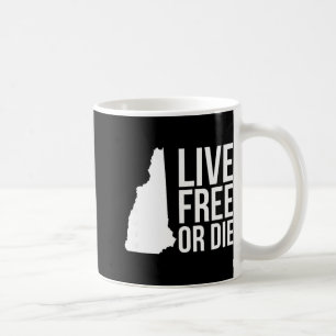 Live Or Die Nh Motto New Hampshire Map  Coffee Mug