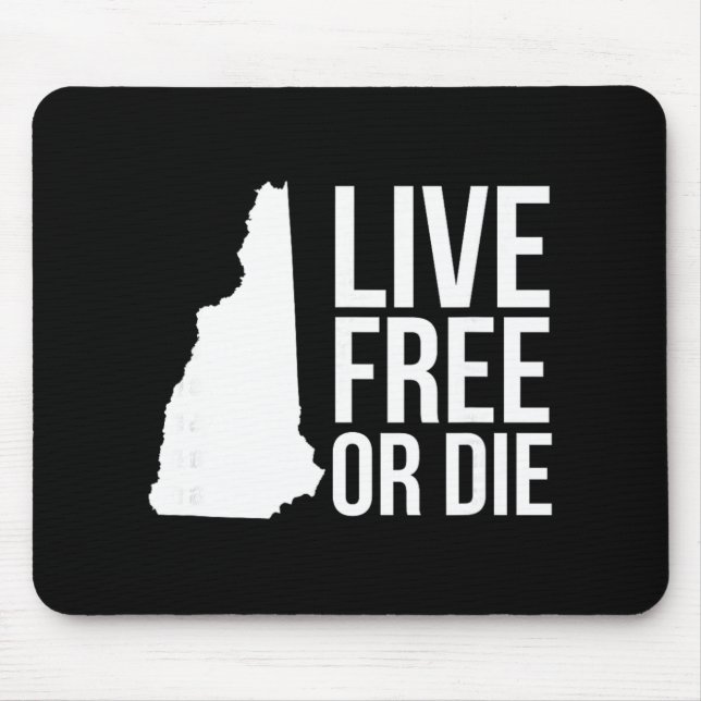 Live Or Die Nh Motto New Hampshire Map  Mouse Mat (Front)
