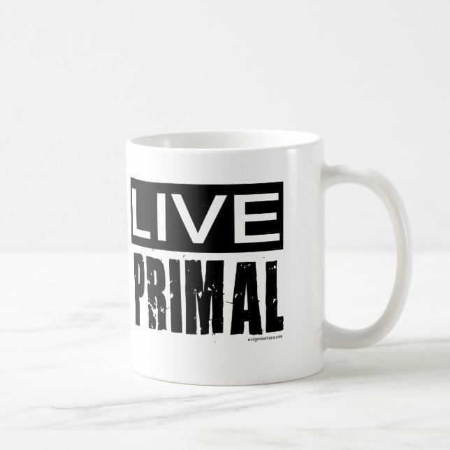 live primal / paleo diet coffee mug (Right)