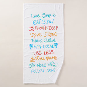 Live Simple 2 Bath Towel