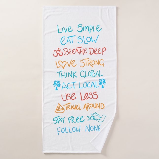 Live Simple 2 Bath Towel (Bath Towel)