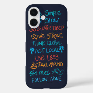 Live Simple 2 iPhone 16 Case