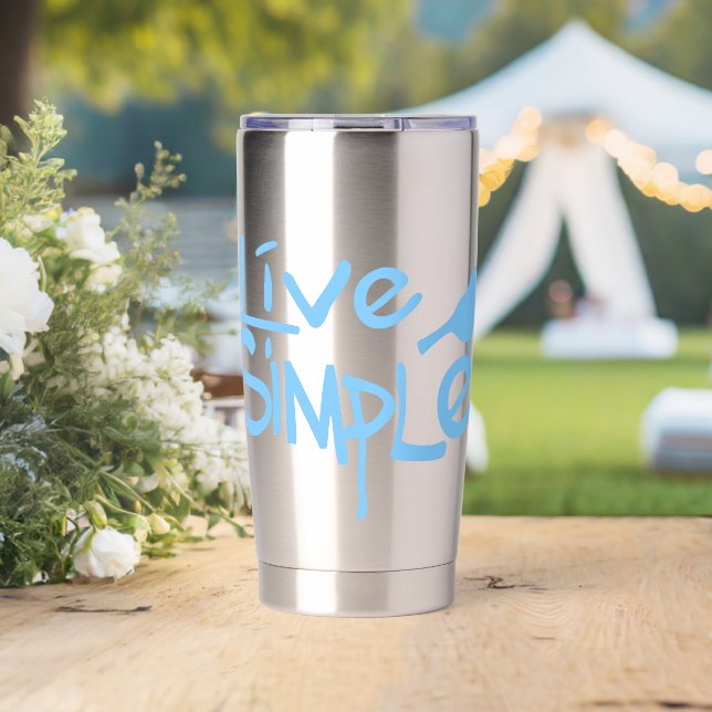 Live Simple Insulated Tumbler (Wedding (Rotated))