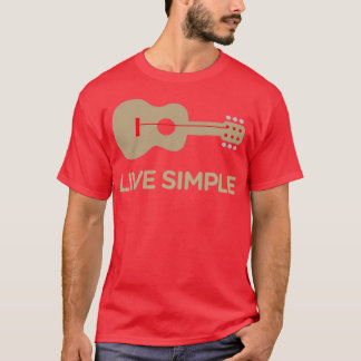 Live Simple One String Guitar T-Shirt