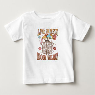 Live Simply, Bloom Wildly Baby T-Shirt