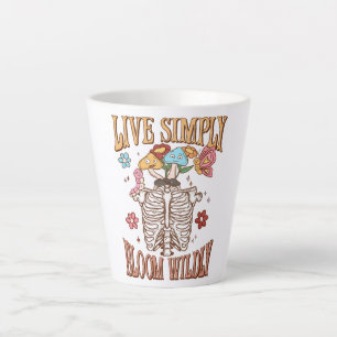 Live Simply, Bloom Wildly Latte Mug