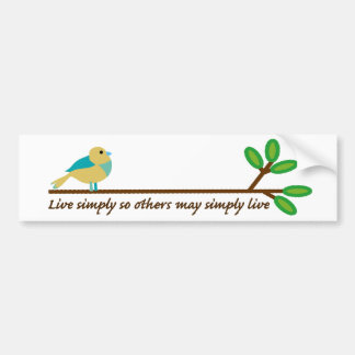 Live Simply Bumper Sticker