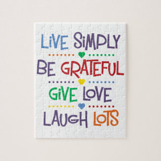 Live Simply Jigsaw Puzzle