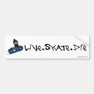 Live Skate Die Bumper Sticker