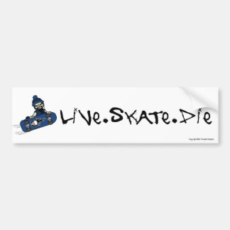 Live Skate Die Bumper Sticker