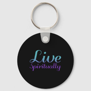 Live Spiritually Purple Suicide Prevention Awarene Key Ring
