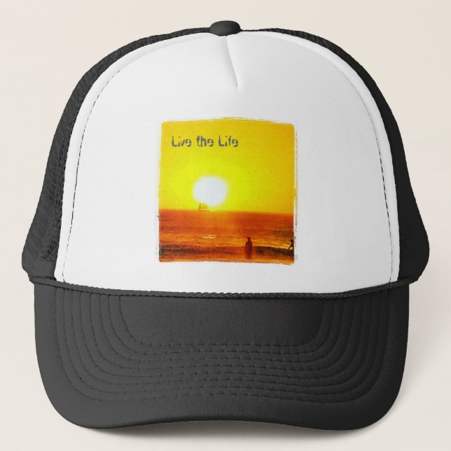 Live the Life Surfer hat (Front)