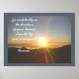 Live the Life -- Thoreau quote - art print