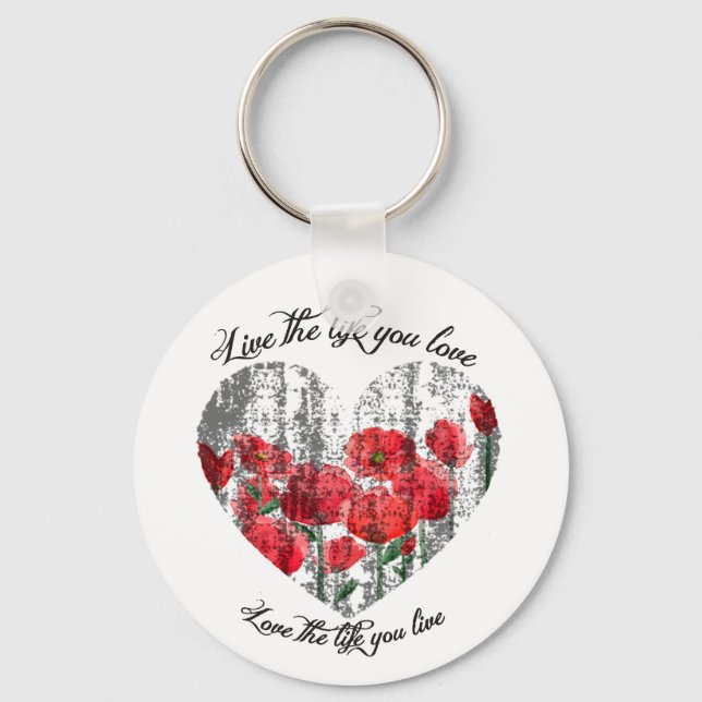  Live the life tou love Llavero Key Ring (Front)