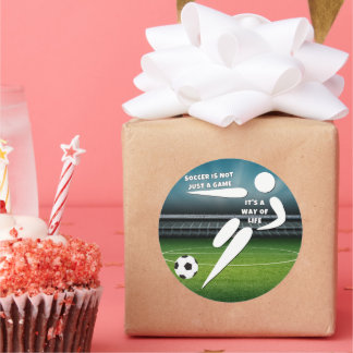 Live the Soccer Life Classic Round Sticker