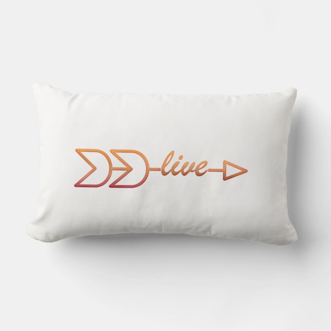 Live Throw Pillow (Front)