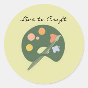 Live to Craft Sticker