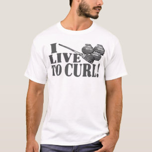 Live to Curl Curling Shirt
