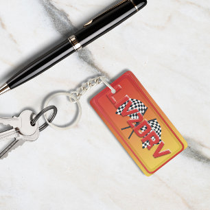 Live To Drive LIV2DRV Racing Art  Key Ring