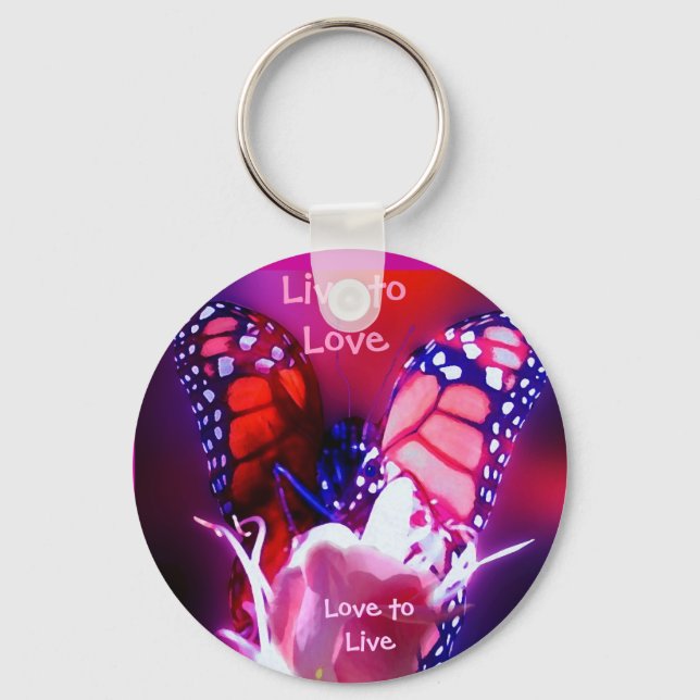 Live to Love Key Ring - Customised (Front)