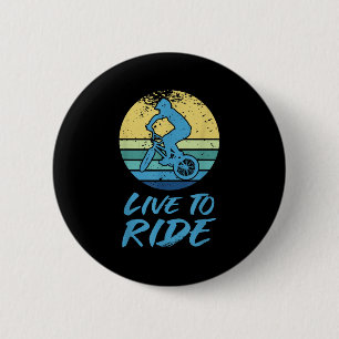 Live To Ride Bmx Bike Riding Motocross Racing Quot 6 Cm Round Badge