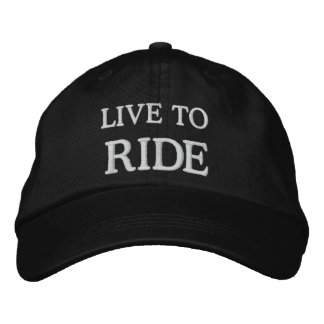 LIVE TO RIDE EMBROIDERED HAT