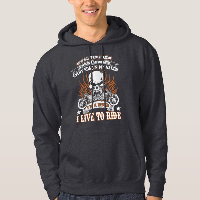 Live to Ride Hoodie (Front)