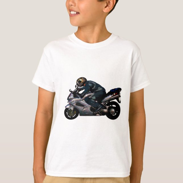 Live To Ride Motorbiker T-Shirt (Front)