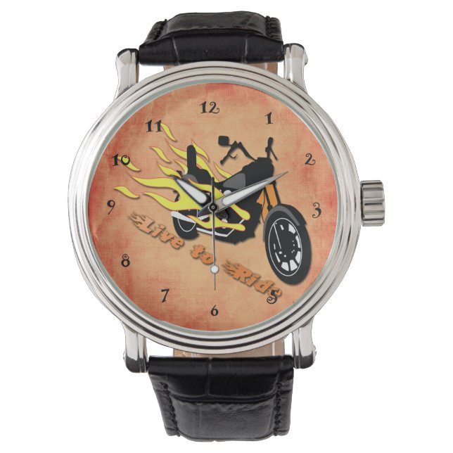 Live to Ride - Motorcycle Watch (Front)