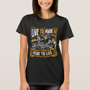 Live To Ride & Ride To Live Cool Triker Trike Bike T-Shirt