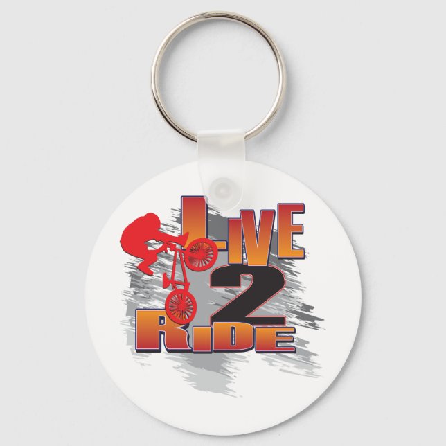 Live to Ride - Ride to Live Key Ring (Front)