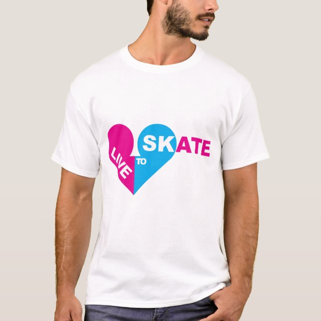 live to SKATE T-Shirt (Front)