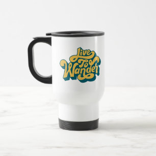 Live To Wander Retro Travel Mug 70s Style