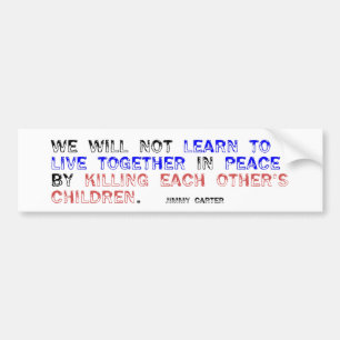 Live Together in Peace Bumper Sticker