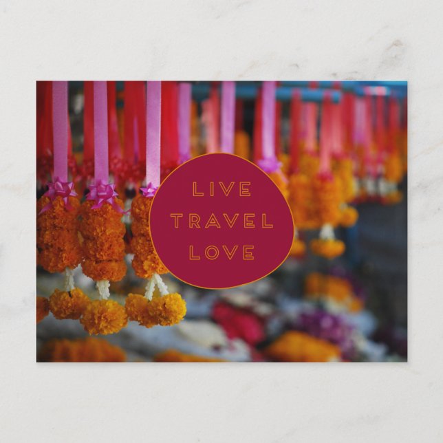 Live Travel Love POSTCARD (Front)