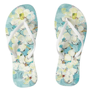 Live Turquoise Flip Flops