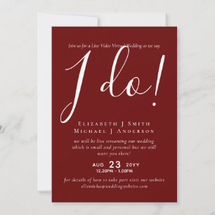 Live Video Chat Wedding or Couples Shower Invites