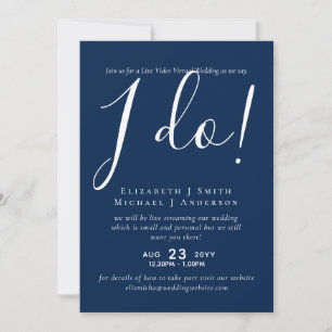 Live Video Chat Wedding or Couples Shower Invites