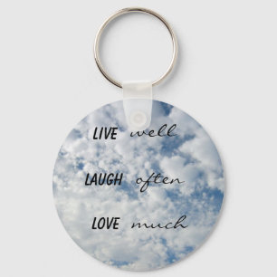 live well laugh often love much key ring