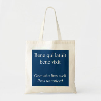 Live well - Ovid quote Tote Bag