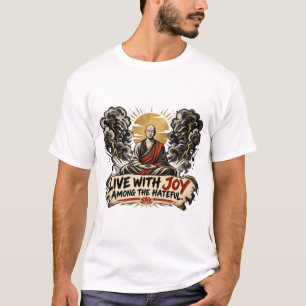 Live With Joy Among the Hateful Dhammapada T-Shirt