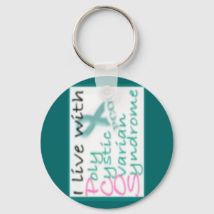 Live with PCOS Key Ring