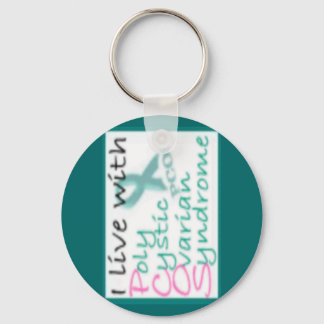 Live with PCOS Key Ring