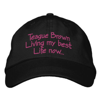 Live your best life embroidered hat