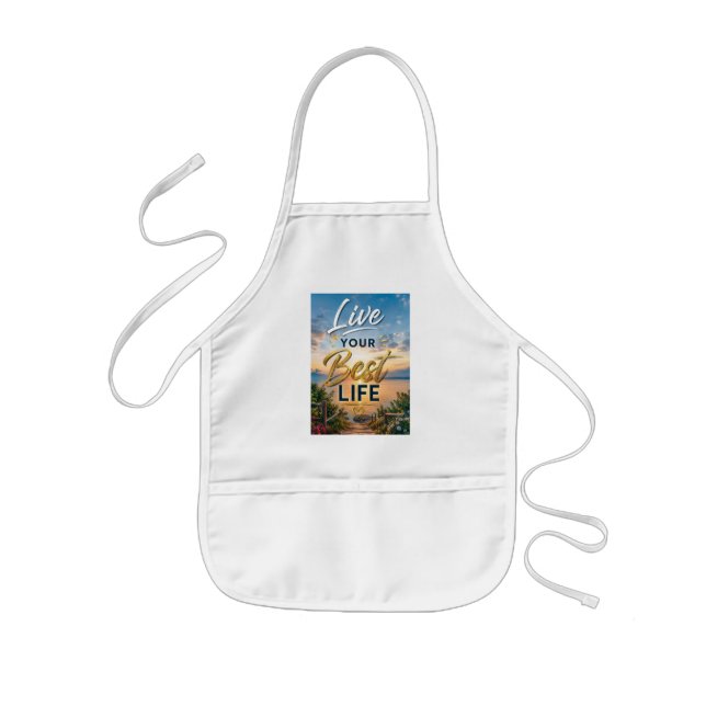 Live Your Best Life Kids Apron (Front)
