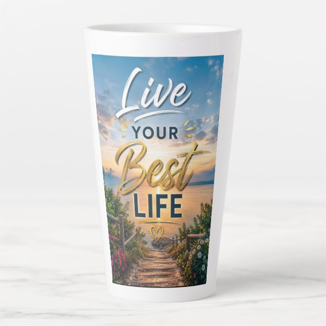 Live Your Best Life Latte Mug (Front)