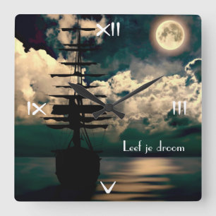 Live your dream clock