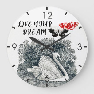 Live Your Dream Large Clock
