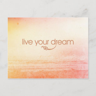 Live Your Dream Postcard