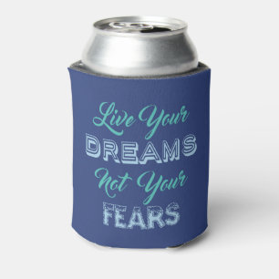 Live Your Dreams custom name & colour can cooler
